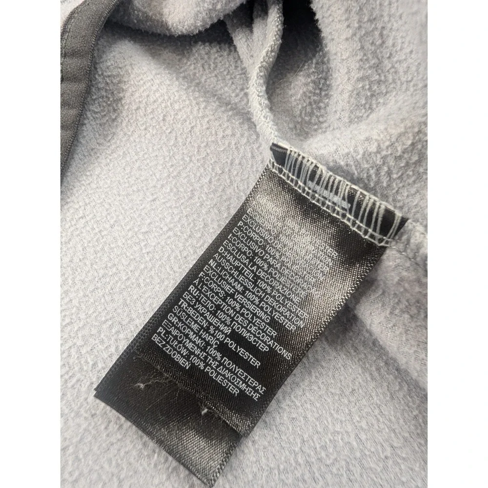 The North Face Sweater Mens Medium Gray Fleece TKA Glacier Snap‎ Neck Pullover